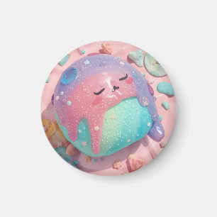 Aimant Art de personnage de bonbon Kawaii Pastel Drip