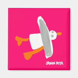 Aimant Art de réfrigérateur : Mouette