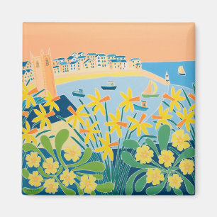 Aimant Art de réfrigérateur : Un éclat des jonquilles