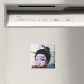 Aimant Art de rue Lady Lao Graffiti (In Situ (Lave-vaisselle))