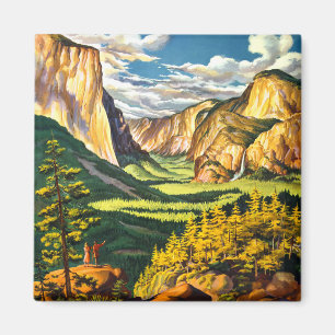 Aimant Art de voyage dans le parc national de Yosemite