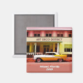 Aimant Art Deco District, Miami, Florida w/out year (Recto/Verso)