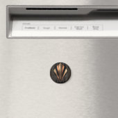 Aimant Art Deco Metallic Geometric Elegance (In Situ (Lave-vaisselle))