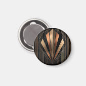 Aimant Art Deco Metallic Geometric Elegance (Recto/Verso)