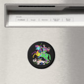 Aimant Art Déco St George le scinque du dragon (In Situ (Lave-vaisselle))