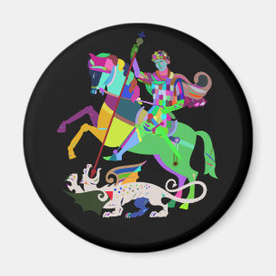 Aimant Art Déco St George le scinque du dragon