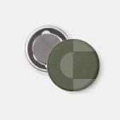 Aimant Art Déco Vert de mousse moderne – Personnal (Recto/Verso)