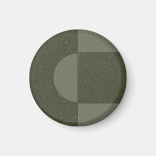 Aimant Art Déco Vert de mousse moderne – Personnal