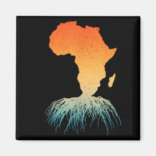 Aimant Art des racines africaines pour hommes femmes Afro