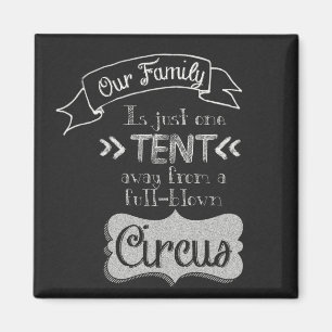Aimant Art drôle de tableau de citation de famille