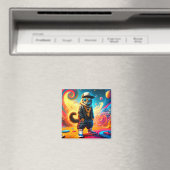 Aimant Art du chat (In Situ (Lave-vaisselle))