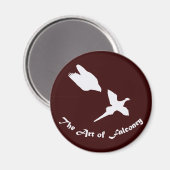 Aimant Art du Faucon pèlerin (Recto/Verso)