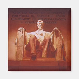 Aimant Art du Lincoln Memorial "d'impression durable"