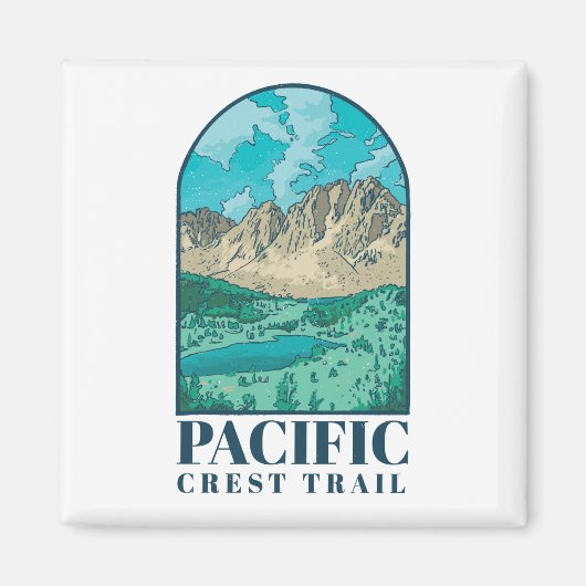 Aimant Art du Pacific Crest Trail (Devant)