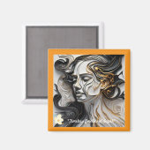 Aimant "Art émotionnel à l'or" (Recto/Verso)