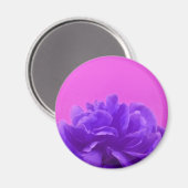 Aimant Art Floral pourpre et framboise (Recto/Verso)