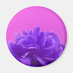 Aimant Art Floral pourpre et framboise
