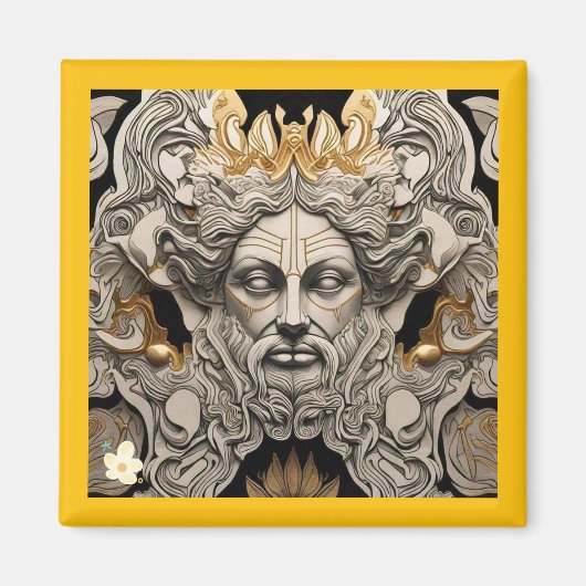 Aimant "Art folklorique intemporel" (Devant)