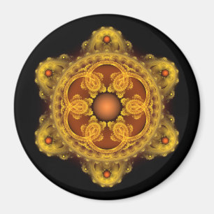 Aimant art fractal mandala