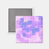 Aimant Art géométrique "Blue Berry" (Recto/Verso)