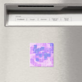 Aimant Art géométrique "Blue Berry" (In Situ (Lave-vaisselle))