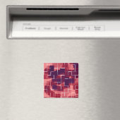 Aimant Art géométrique "Cranberry" (In Situ (Lave-vaisselle))