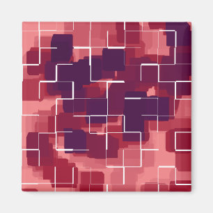 Aimant Art géométrique "Cranberry"