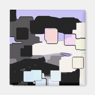 Aimant Art géométrique "Dream Blue"