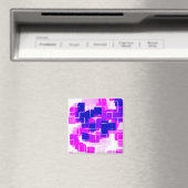 Aimant Art géométrique "Framboise bleue" (In Situ (Lave-vaisselle))