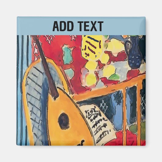 Aimant Art guitare (Devant)