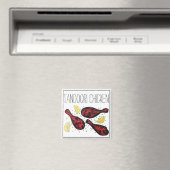 Aimant Art indien Tandoori de l'illustration alimentaire  (In Situ (Lave-vaisselle))