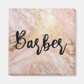 Aimant Art Liquide Luxe : Barbier Fusion En Marbre-Encre (Devant)