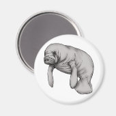 Aimant art manatee (Recto/Verso)