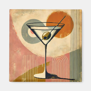 Aimant Art Martini Minimaliste de Style Moderne du Milieu