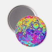 Aimant Art moderne Abstrait numérique fluide   (Recto/Verso)