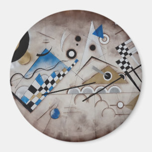 Aimant Art moderne de la moitié du siècle abstraite de
