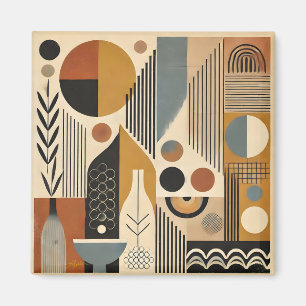 Aimant Art Moderne Du Milieu Du Siècle Récolte Automne