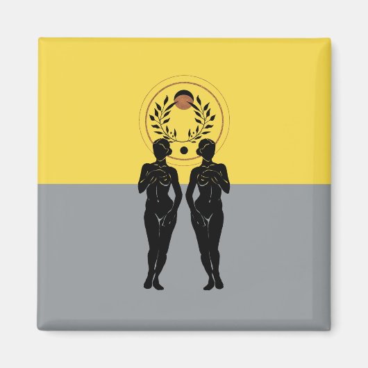 Aimant Art Moderne Féminin Astra (Devant)