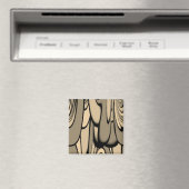 Aimant Art Moderne Fondre des teintes Brown (In Situ (Lave-vaisselle))