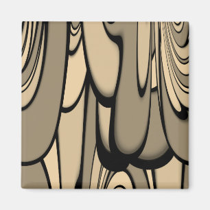 Aimant Art Moderne Fondre des teintes Brown