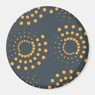 Aimant Art motif géométrique moderne, simple et abstrait