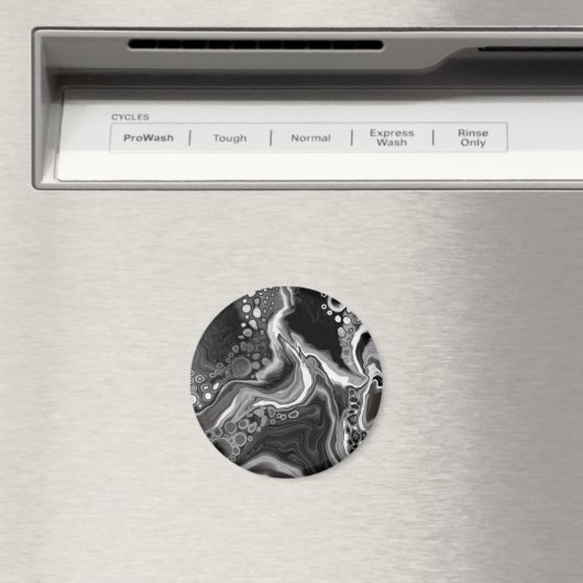 Aimant Art noir et Marbre blanc (In Situ (Lave-vaisselle))