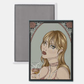 Aimant Art nouveau (Recto/Verso)