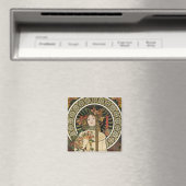 Aimant Art Nouveau Trappistine Mucha Art (In Situ (Lave-vaisselle))