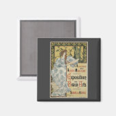 Aimant Art Nouveau vintage, Exposition des Beaux Arts (Recto/Verso)