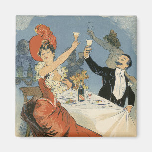 Aimant Art Nouveau vintage, Restaurant Taverne Olympia