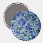 Aimant Art numérique d'aquarelle bleue arrière - plan abs (Recto/Verso)