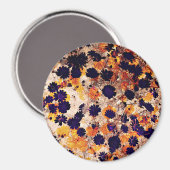 Aimant Art numérique fleuri à fleur marguerite jaune (Recto/Verso)