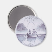 Aimant Art original du Missouri Quarter (Recto/Verso)