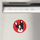 Aimant Art pop de Boston Terrier (In Situ (Lave-vaisselle))